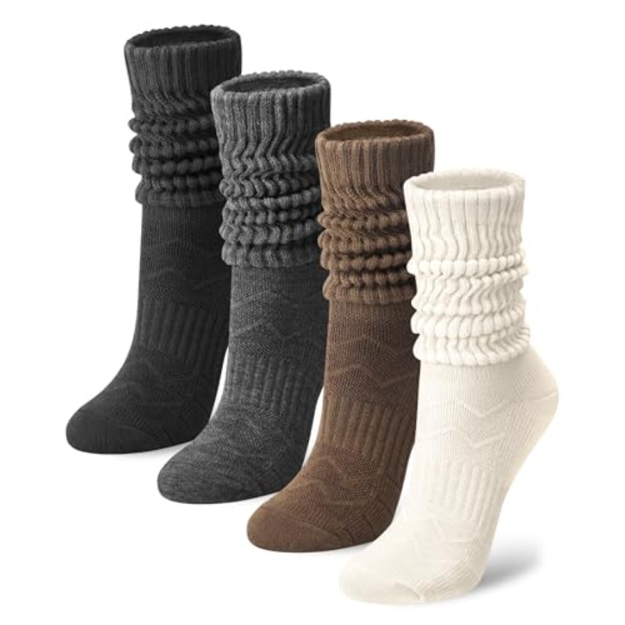Boot Sock Slouchy - Athletic Slouchy Socks for Women, 4