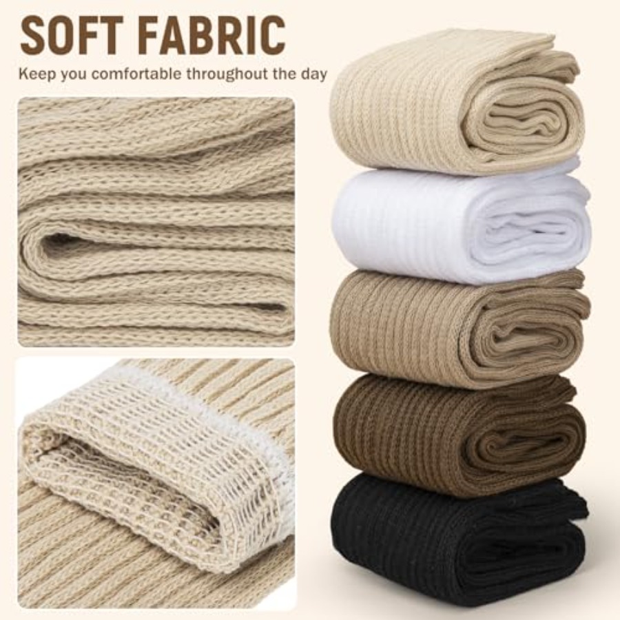 Chalier 5 Pairs Slouchy Socks  - Boot Sock Slouchy review and price
