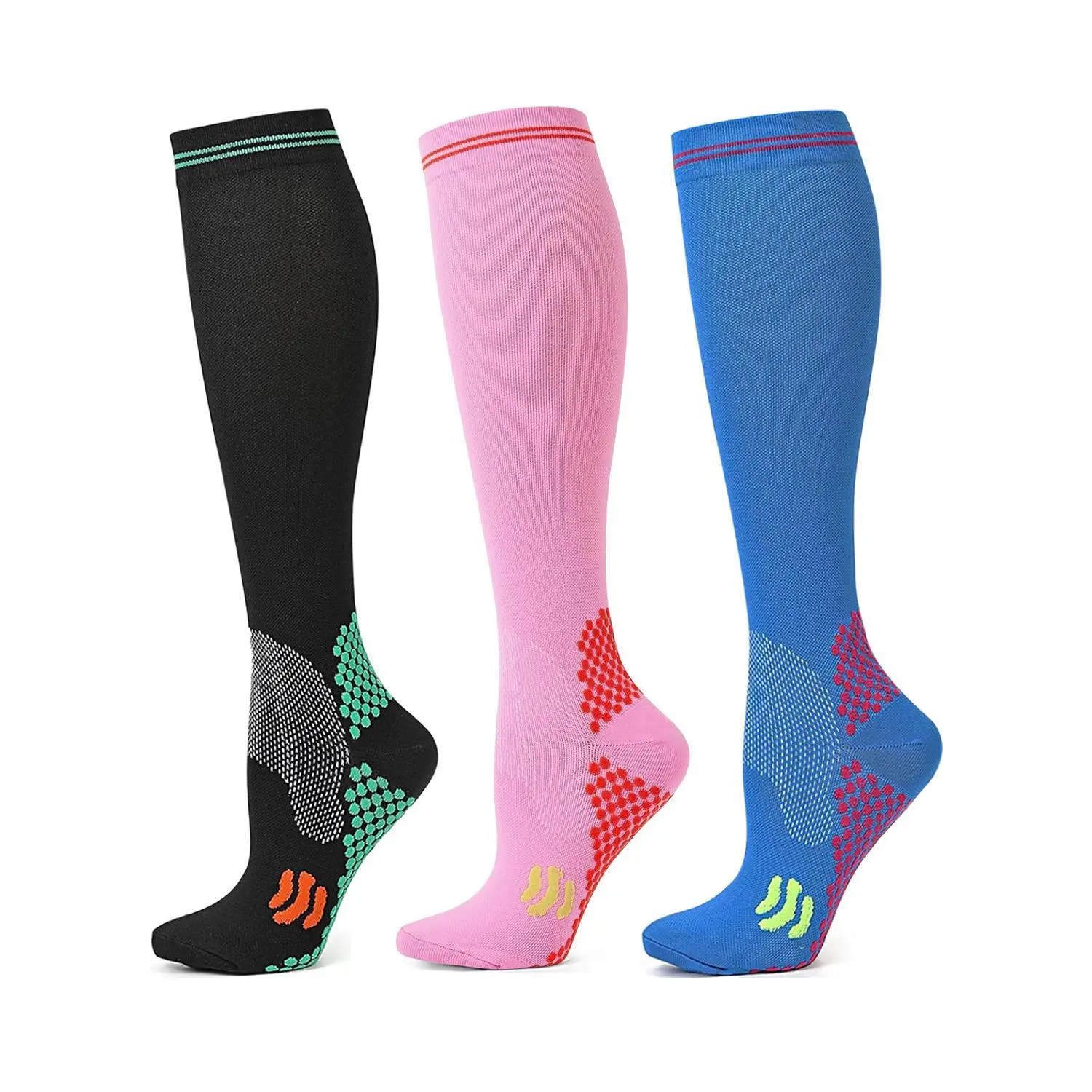 3 Pairs Compression Socks Unis - Knee High Sock Women review and price