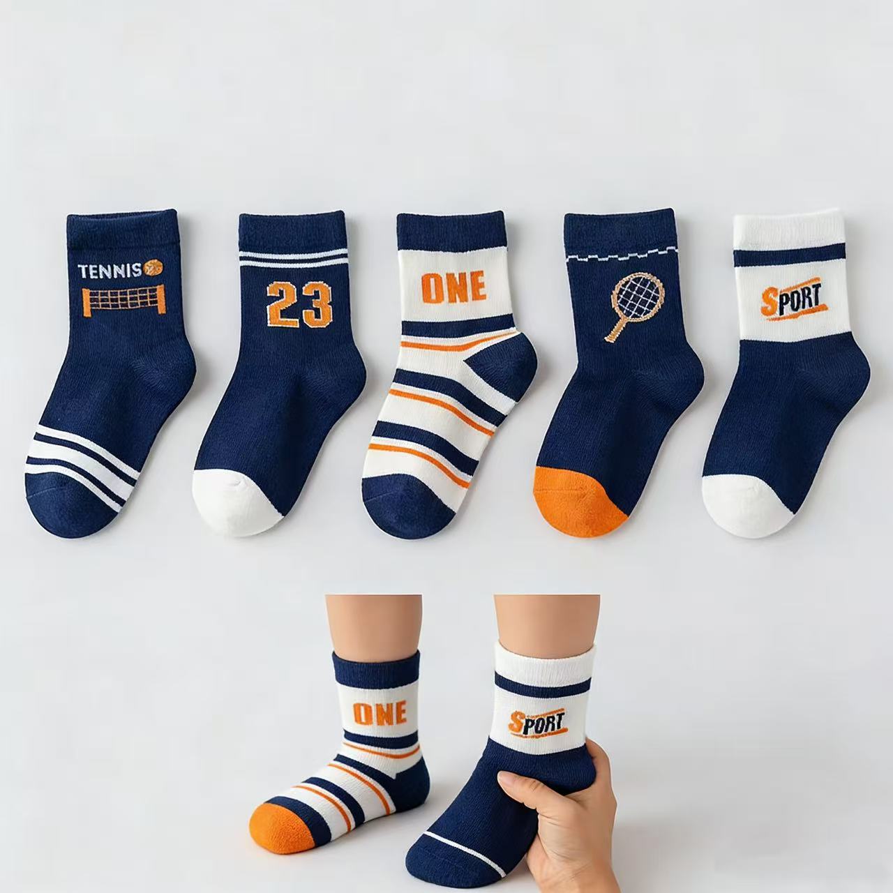 Children's Socks 5-Pack – Boys - Cotton Crew Sock Pack review and price