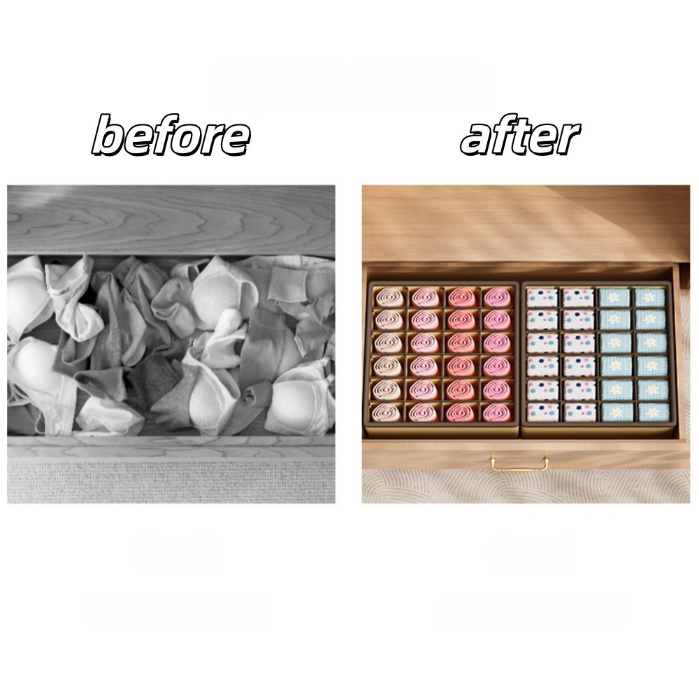 1pc 24grids Cabinet Underwear  - Sock Organizer Tray review and price