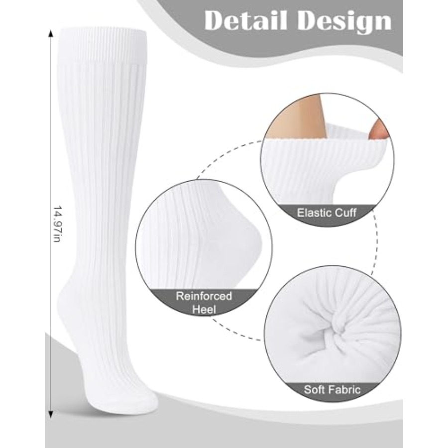 Justay 3 Pairs Womens Knee Hig - Boot Sock Slouchy review and price