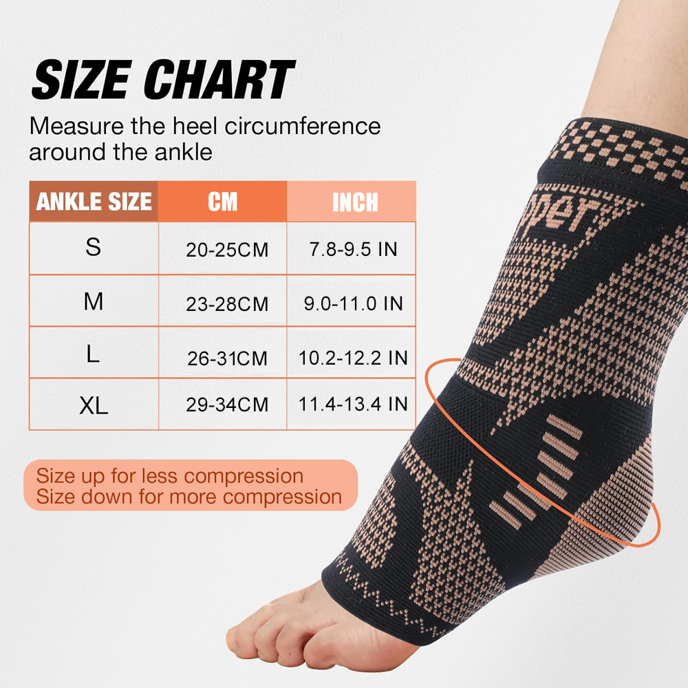 2PCS Copper Ankle Brace Suppor - Ankle Brace Sock review and price
