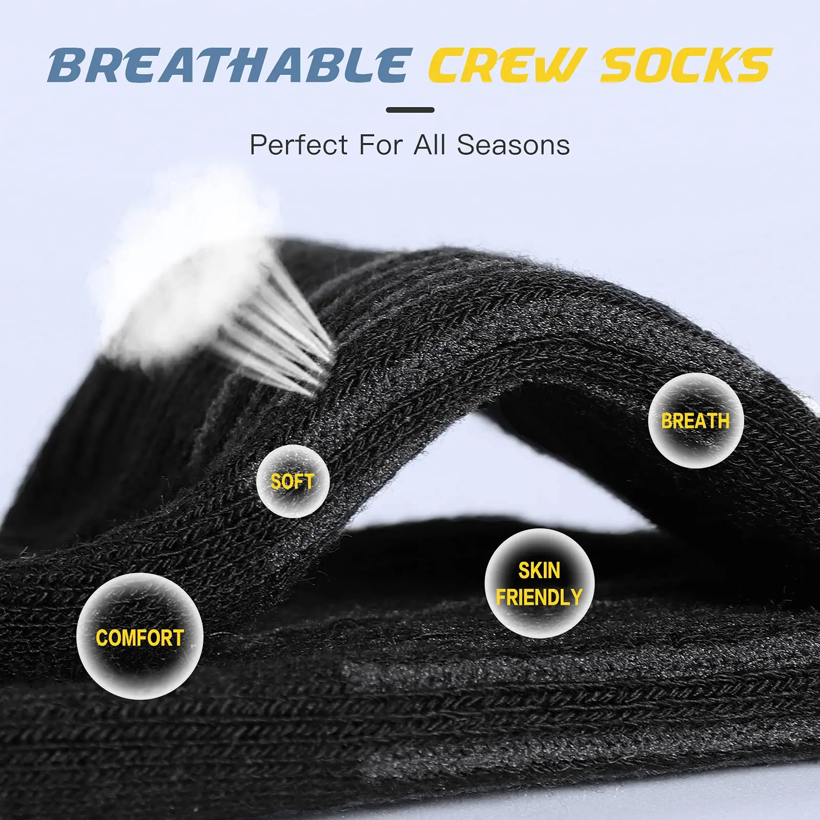 6 Pairs Men's Cushioned Crew S - Cotton Crew Sock Pack review and price