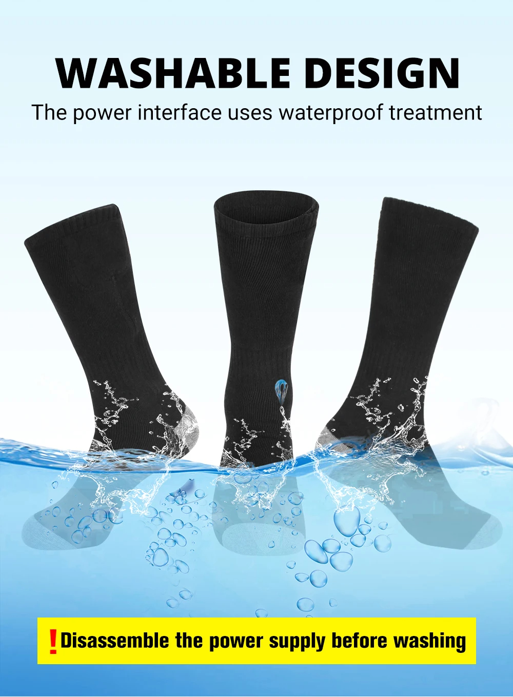 Heating Socks 6000mah Battery  - Thermal Sock Winter review and price