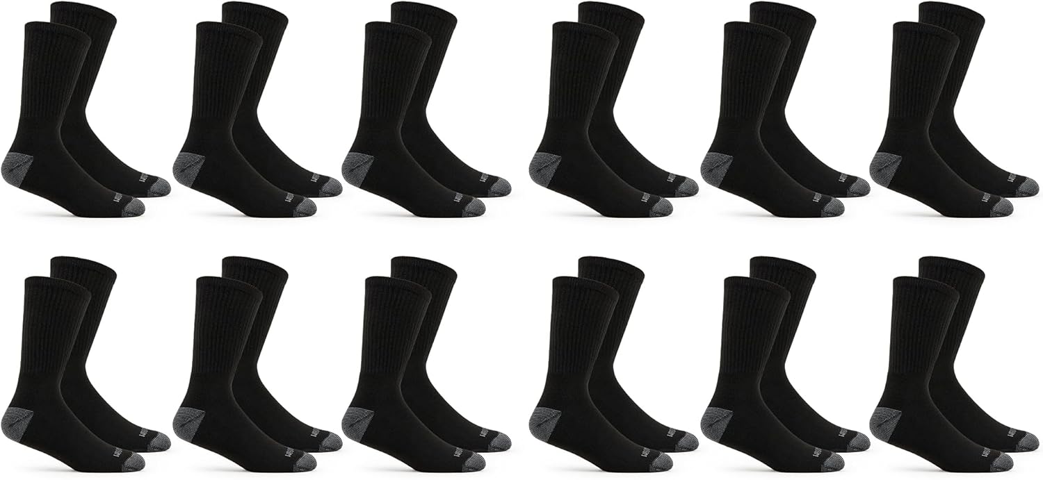 Men's Dual Defense Crew Socks  - Cotton Crew Sock Pack review and price