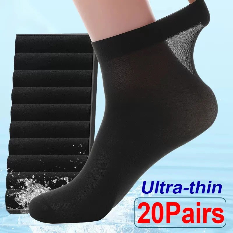 Men Ice Silk Socks Summer Spri - Silk Sock Bamboo review and price